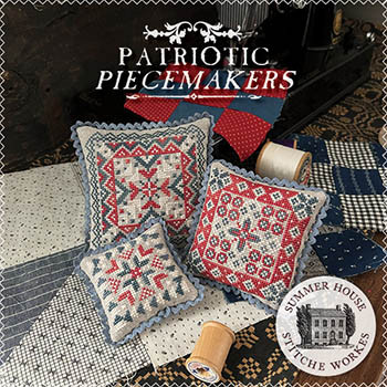 Patriotic Piecemakers 63w x 63h Each by Summer House Stitche Workes 26-1836