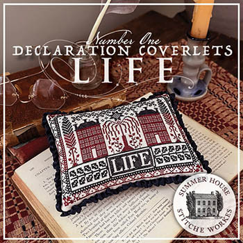 Declaration Coverlets 1 - Life 119w x 89h by Summer House Stitche Workes 26-1837
