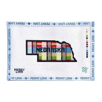 MADRAS PLAID NEBRASKA 2.33" x 5.33" 18 Mesh SG DESIGNS