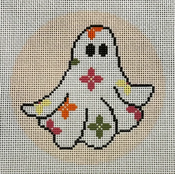 KIH1 Halloween Round - Ghost in Flowers Mesh Kay Irby