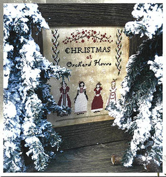 Christmas At Orchard House 105w x 125h by Primitive Hare 26-2199