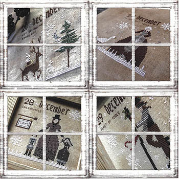 Twelve Days Of Christmas 66w x 66h by Primitive Hare 26-2182
