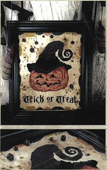 Trick Or Treat Pumpkin Stitch 133w x 149h by Primitive Hare 26-2112