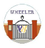 BT1053 Wheeler School, RI 4" Diameter 18 Mesh Kathy Schenkel Designs