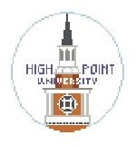 BT1052 High Point University, NC 4" Diameter 18 Mesh Kathy Schenkel Designs