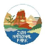 BT1050 Zion National Park 4" Diameter 18 Mesh Kathy Schenkel Designs