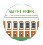 BT1046 Sweet Briar College 4" Diameter 18 Mesh Kathy Schenkel Designs