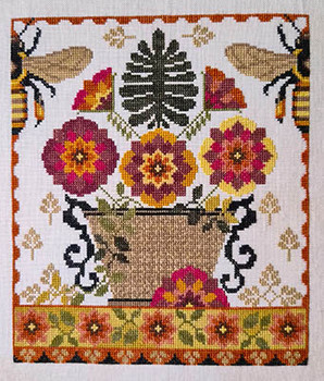 Ferns And Flowers 125w x 145h by Artsy Housewife, The 26-2300