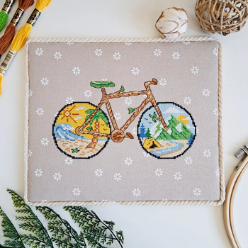 Bike Life Artmishka Counted Cross Stitch Pattern