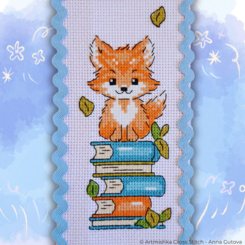 Fox Bookmark Artmishka Counted Cross Stitch Pattern