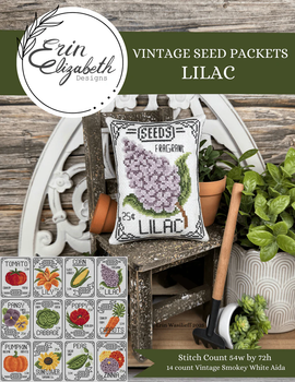 Vintage Seed Packets - Lilac Erin Elizabeth Designs DD
