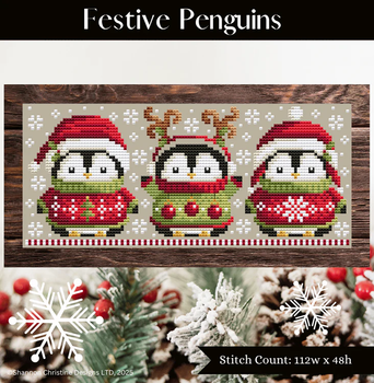 Festive Penguins Shannon Christine Designs DD