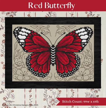 Red Butterfly Shannon Christine Designs DD