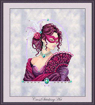 Fiora, The Venetian Rose by Cross Stitching Art 26-2426