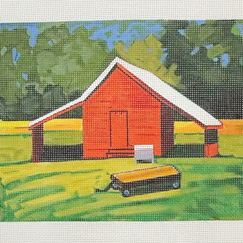 Red Barn - BW461LL Design Size 10" x 8" on 13 Mesh Laura Loe