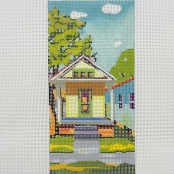 Yellow House - BW457LL Design Size 3 1/2" x 7" on 18 Mesh Laura Loe
