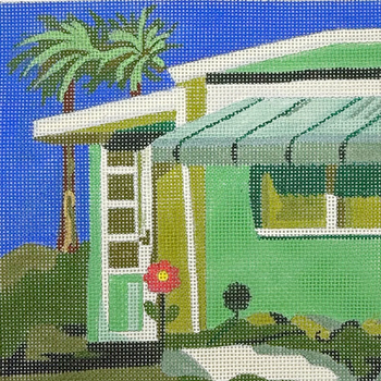 Green House - BW386DK Design Size 8" Square on 13 Mesh Donna Krenicki