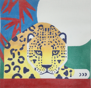 Dotty Jungle - BW33SH Design size 8" Square on 13 Mesh Samy Halim