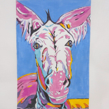 Cleo In Pink - BW340SE-13 Design Size 8" x 12" on 13 Mesh Sally C Evans