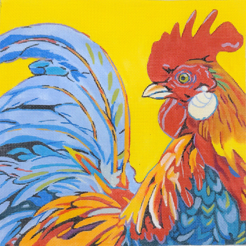 King of the Roost - BW343SE-13 Design Size 10" x 10" on 13 Mesh Sally C Evans