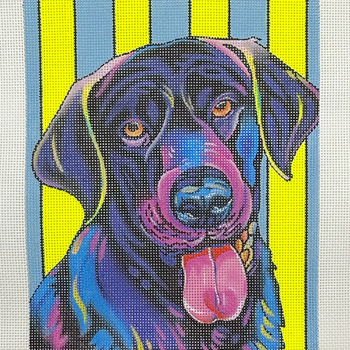 Lucky Dog- BW468SE Design Size 8" x 10" on 13 Mesh Sally C Evans