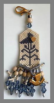 Fern Ridge Collections Blue Sampler Bird Fo