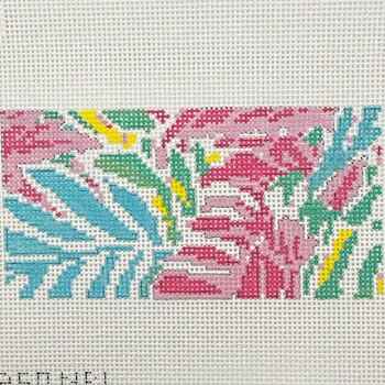 Sunnies Fronds - BW2250NBL 6" x 3" on 13 Mesh  Needlepoint by Laura