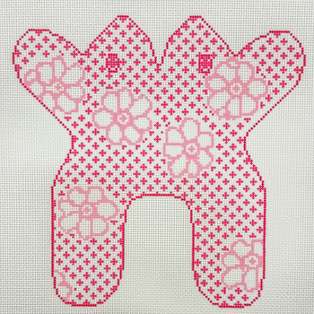 Frog Lily - BW205OKS Size 10" x 10" on 13 Mesh OKS Designs!