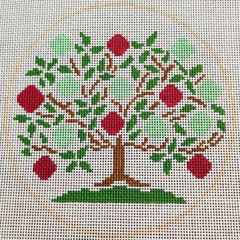 Family Tree - BW211OKS Design Size 5" Round on 13 Mesh OKS Designs!