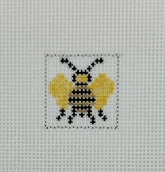 Bee 1 Inch Square - BW553 18 Mesh Blue Waters Needlepoint