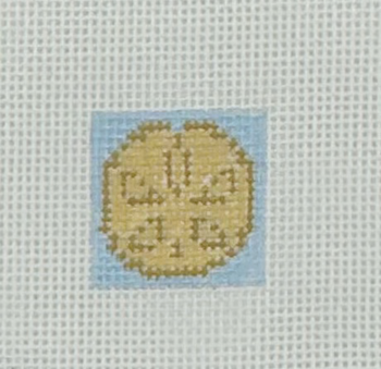 Sand Dollar 1 Inch Square - BW537 18 Mesh Blue Waters Needlepoint