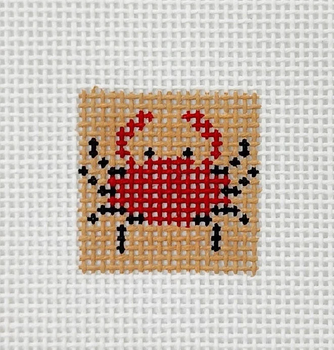Crab 1 Inch Square - BW535 18 Mesh Blue Waters Needlepoint