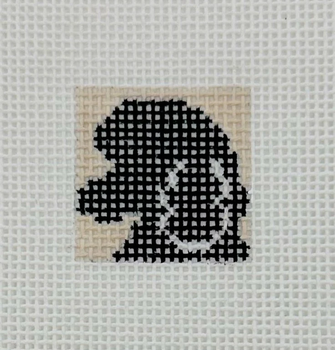 Poodle 1 Inch Square - BW548 18 Mesh Blue Waters Needlepoint