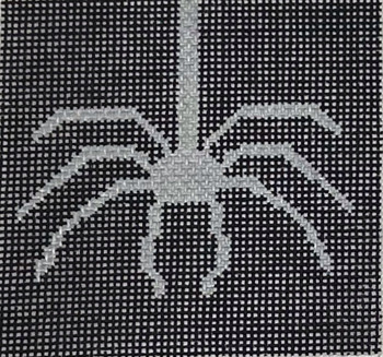 Coaster Spider - BW147  4" Square on 13 Mesh Blue Waters Needlepoint
