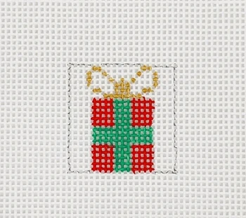 Christmas Present 1 Inch Square - BW509 18 Mesh Blue Waters Needlepoint