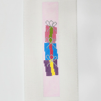 Bar Cart Hanger Presents - B25 esign Size 1 1/2  " x 10" on 13 Mesh BLUE WATERS NEEDLEPOINT