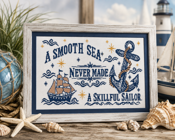 Smooth Sea 250 x 188 by Salty Stitcher Designs Preorder