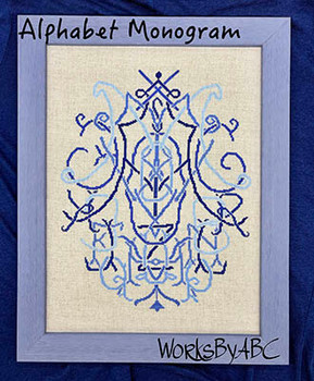 Alphabet Monogram 85 x 213 by Works By ABC 26-2815