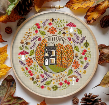 LDD108 - Seasonal Circles - Autumn Little Dove Designs