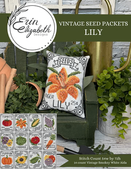 Erin Elizabeth - Vintage Seed Packets - Lily  Erin Elizabeth Designs DD