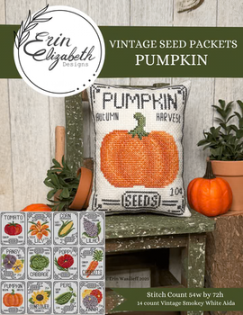 Vintage Seed Packets - Pumpkin Erin Elizabeth Designs DD
