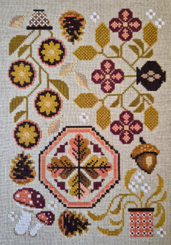 Autumn Feels Stitch count is 103 x 147 stitches by Artsy Housewife, The Pre Order