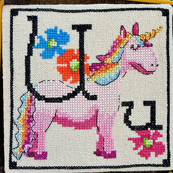 Ulinda Unicorn 65w x 65h by Luhu Stitches 26-2695
