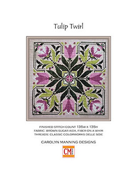 Tulip Twirl 135w x 135h by CM Designs 26-2573