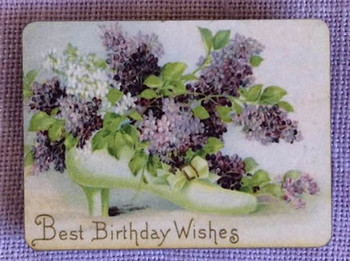Happy Birthday Needle Minder 1.5” high x 2” widen Whimsical Edge KelmScott Designs