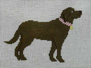 SF124 Chocolate Pup 5x5  18 Mesh Sara Fitz The Collection Designs