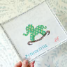 Green Floral Elephant Rocker  13 Mesh Anne Fisher Needlepoint, llc