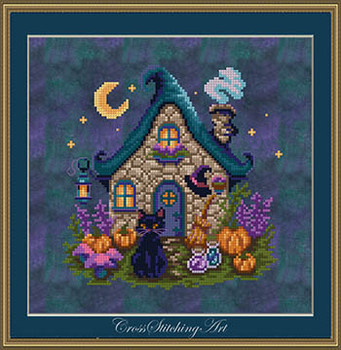 Mooncap Cottage by Cross Stitching Art 26-2648