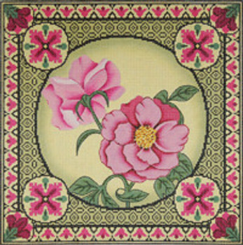 P236 Floral Pillow 1 14x14,13g Trubey Designs