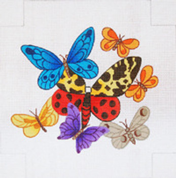 WC02 Butterflies 11.5 x 11.5, 13G Designed For Use As A Wall Clock Trubey Designs